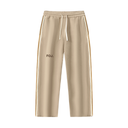 Contrast Side-Stripe Straight-Leg  Pants