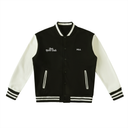 Two-Tone Fleeced Varsity Jacket