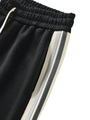 Contrast Side-Stripe Straight-Leg  Pants